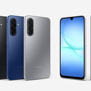 Samsung Galaxy A17 5G nelle colorazioni Black Blue e Gray